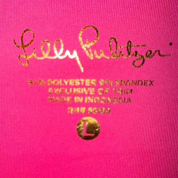 Lilly Pulitzer MIKAYLA scallop hem pink Shift Dress size Large. NWOT. - Picture 8 of 13